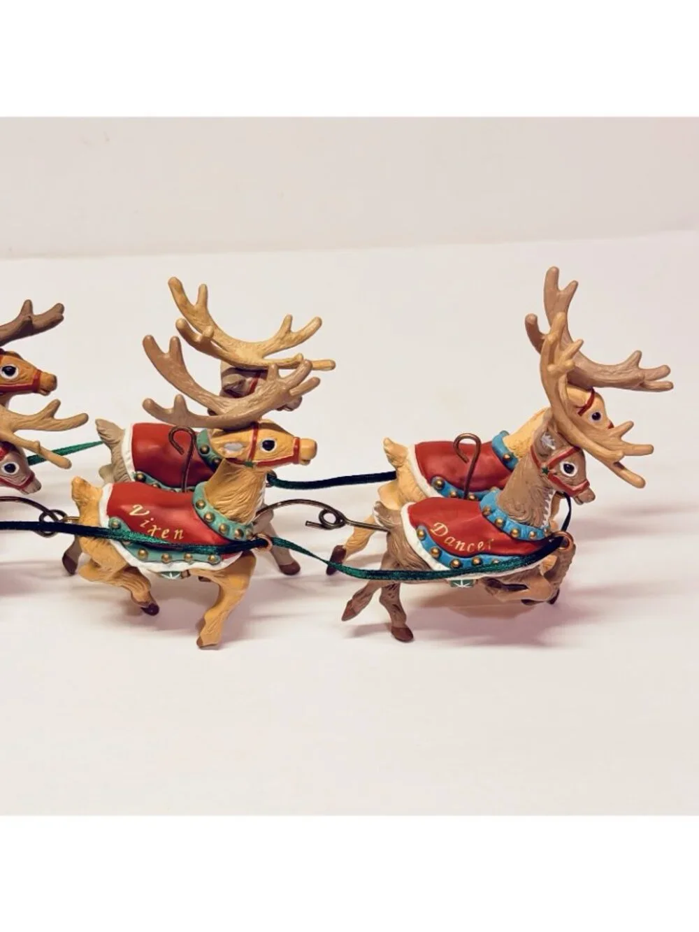 Hallmark Complete Santa And His Reindeer Collection Keepsake Ornaments 1992